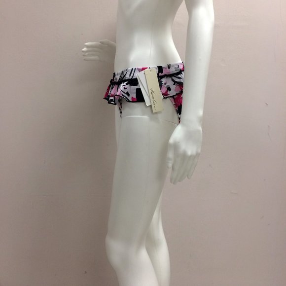 Kenneth Cole New York Rose Print Swim Bottom - Picture 4 of 7